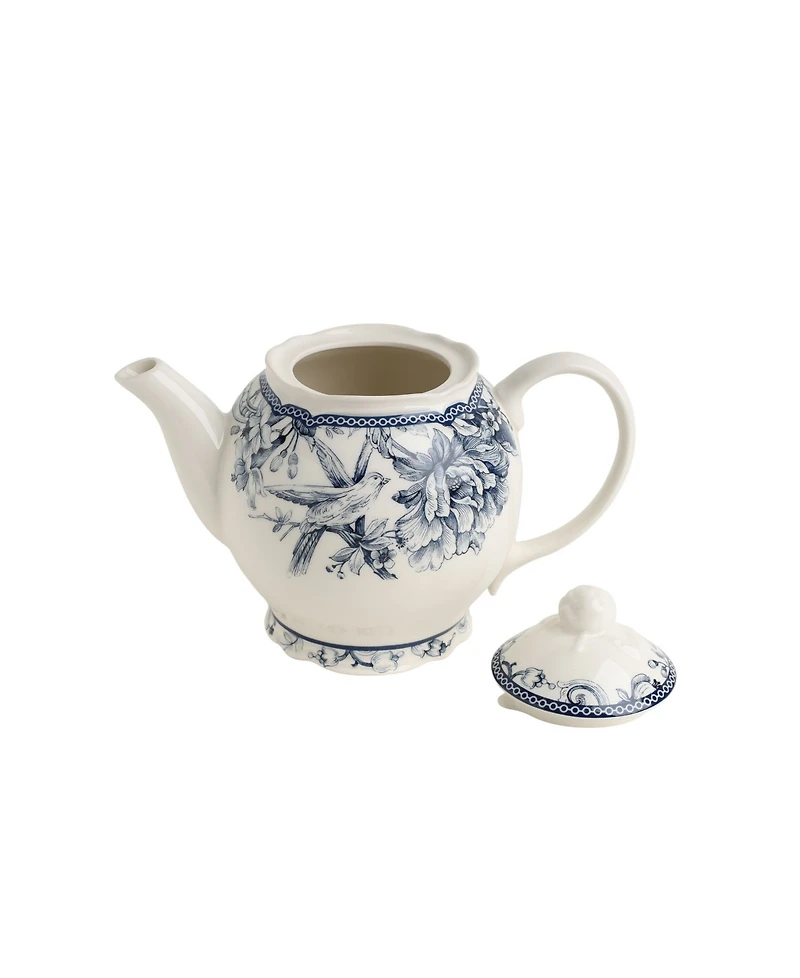 222 Fifth Adelaide Blue Teapot, 22 oz.