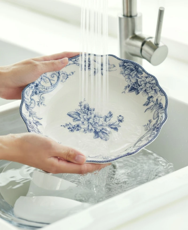 222 Fifth Adelaide Blue Pasta Serving Bowl, 12.6"