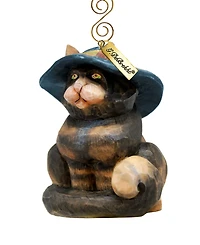 G.DeBrekht Fifield Cat Sculpted Hand, Painted Christmas Figurine