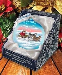 G.DeBrekht Northern Light Ball Glass Ornament