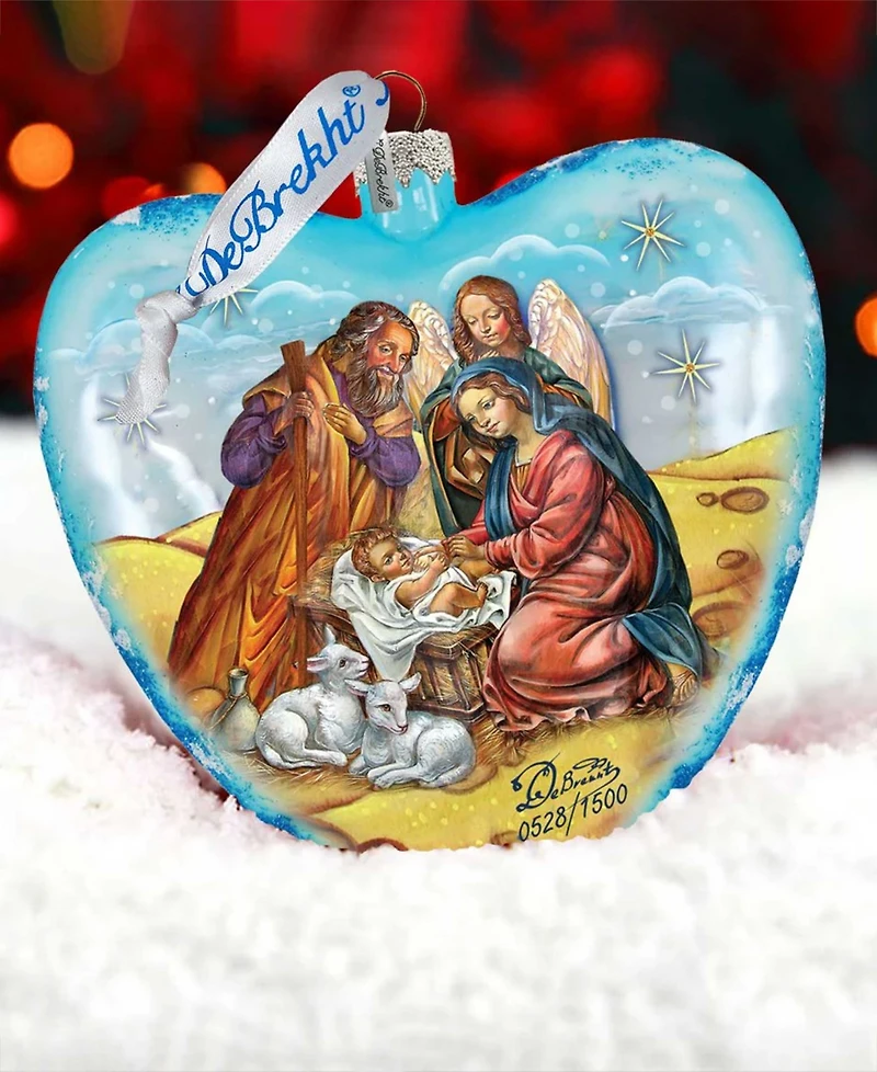G.DeBrekht Limited Edition Nativity Glass Ornament
