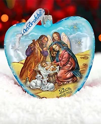 G.DeBrekht Limited Edition Nativity Glass Ornament