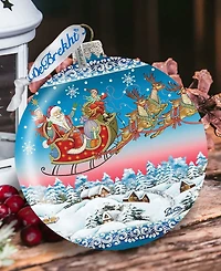 G.DeBrekht Limited Edition Oversized Up-Up Away Ball Glass Ornament