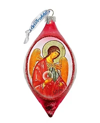 G.DeBrekht Saint Michael Drop Glass Ornament