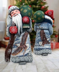 G.DeBrekht Woodcarved and Hand Painted Santa Eagle Santa Masterpiece Signature Figurine
