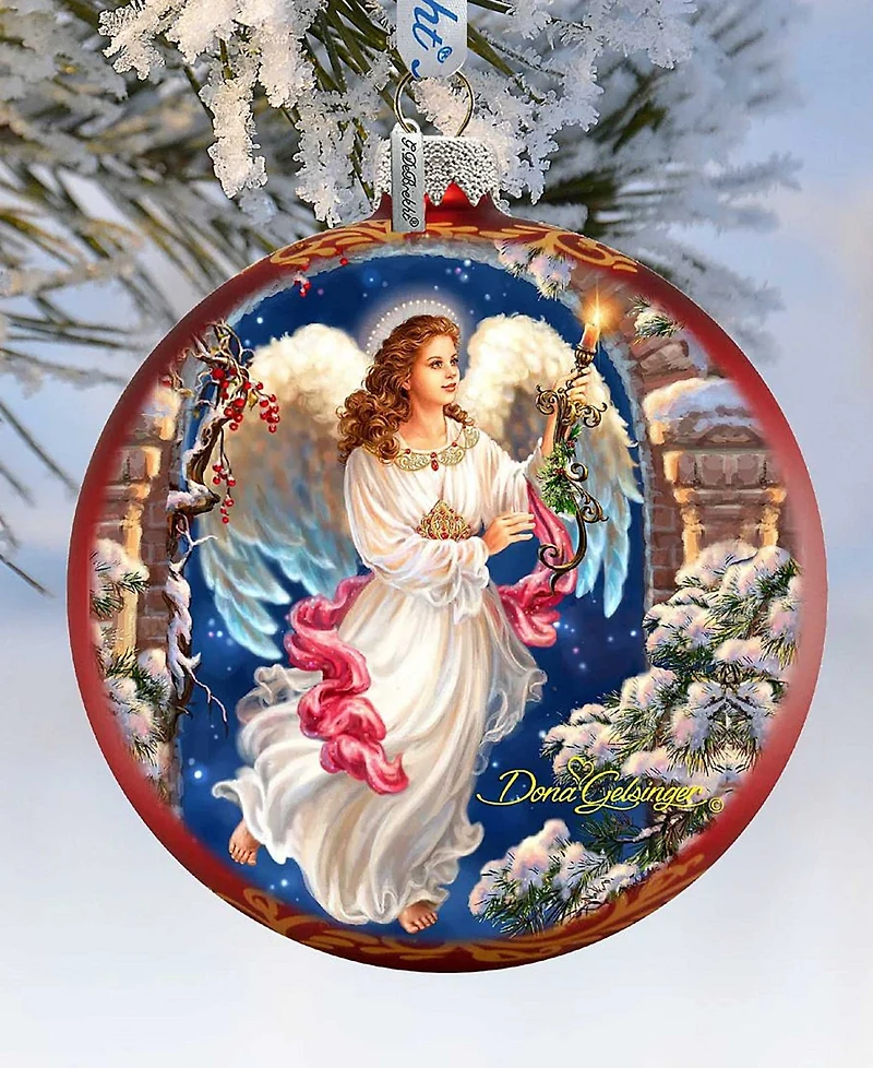 G.DeBrekht Angel in The Arch Glass Ornament Limited Edition