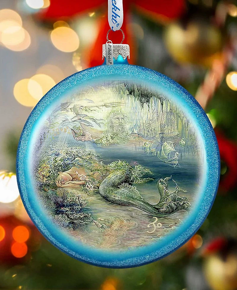 G.DeBrekht Mer Angel Glass Ornament Holiday Splendor