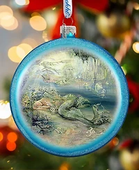 G.DeBrekht Mer Angel Glass Ornament Holiday Splendor