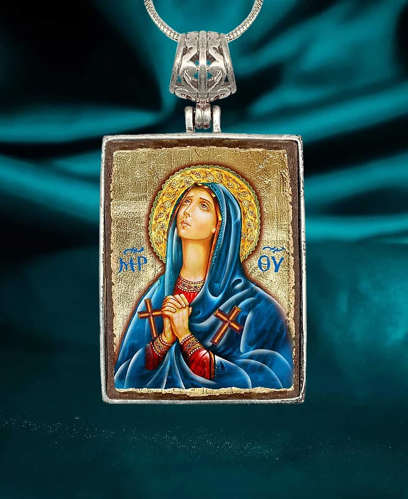 G.DeBrekht Maria Magdalena Religious Holiday Jewelry Necklace Monastery Icons