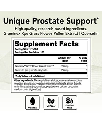 Theralogix Prostate Pq Rye Grass Pollen Extract Supplement with Quercetin