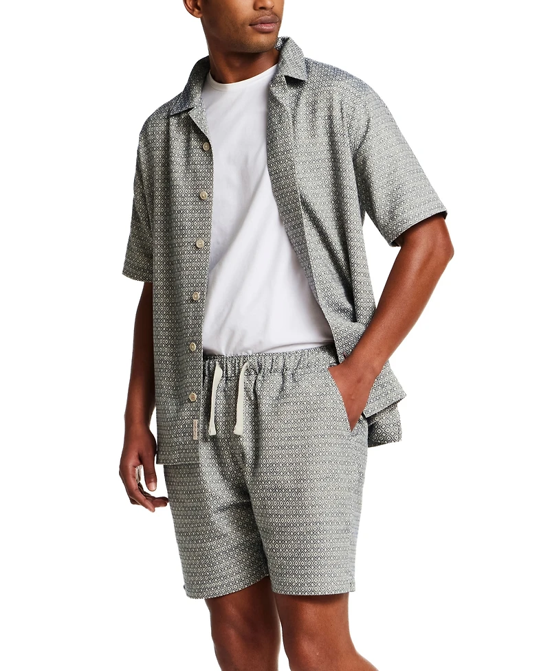 Weatherproof Vintage Men's Jacquard Knit Patch Shirt