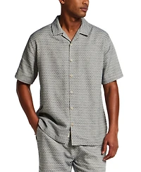 Weatherproof Vintage Men's Jacquard Knit Patch Shirt