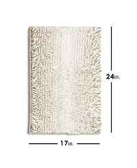 Hearth & Harbor Ultra-Soft Quick-Dry Chenille Bath Rug - Non-Slip Pvc Backing, Machine-Washable