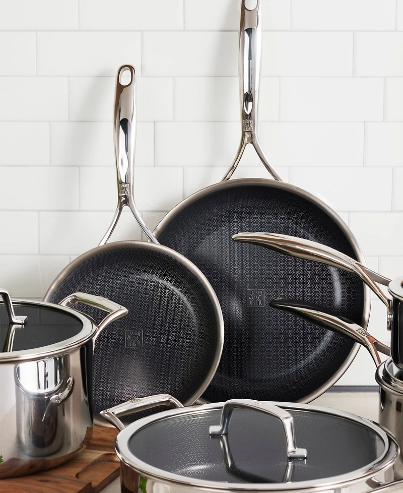 Zwilling Peak Stainless Steel 2-Pc. Dual Performance Ceramic Fry Pan Set
