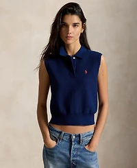 Polo Ralph Lauren Women's Ribbed Collar Sleeveless Sweater