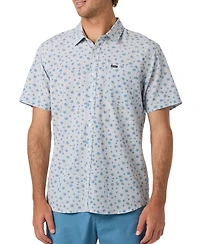 O'Neill Men's Oasis Standard Short-Sleeve Printed Woven Shirt