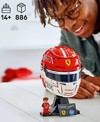 Lego Editions Scuderia Ferrari Hp Charles Leclerc Helmet 43014, 886 Pieces