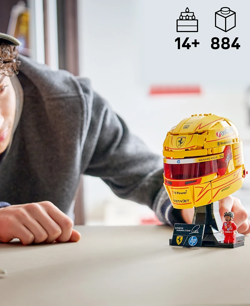 Lego Editions Scuderia Ferrari Hp Lewis Hamilton Helmet 43022, 884 Pieces