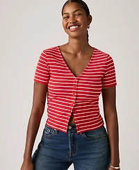 Levi's Women's Muse Short-Sleeve V-Neck Top