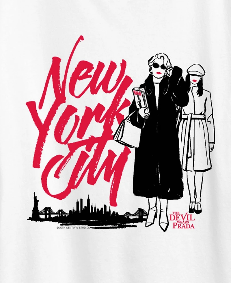 Hybrid Apparel Plus The Devil Wears Prada New York City Andy and Miranda Short-Sleeve T-Shirt
