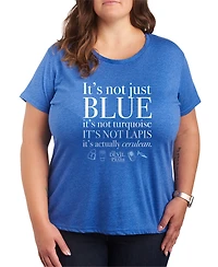 Hybrid Apparel Plus The Devil Wears Prada Not Just Blue Cerulean Short-Sleeve T-Shirt