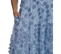 Eliza J Women's V-Neck Sleeveless Ball Gown