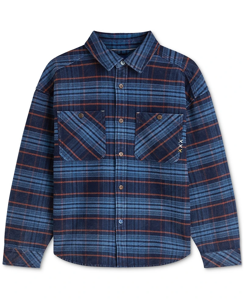 Scotch & Soda Men's Long-Sleeve Overshirt Jacket