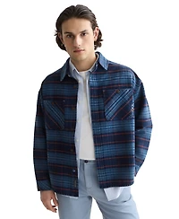 Scotch & Soda Men's Long-Sleeve Overshirt Jacket