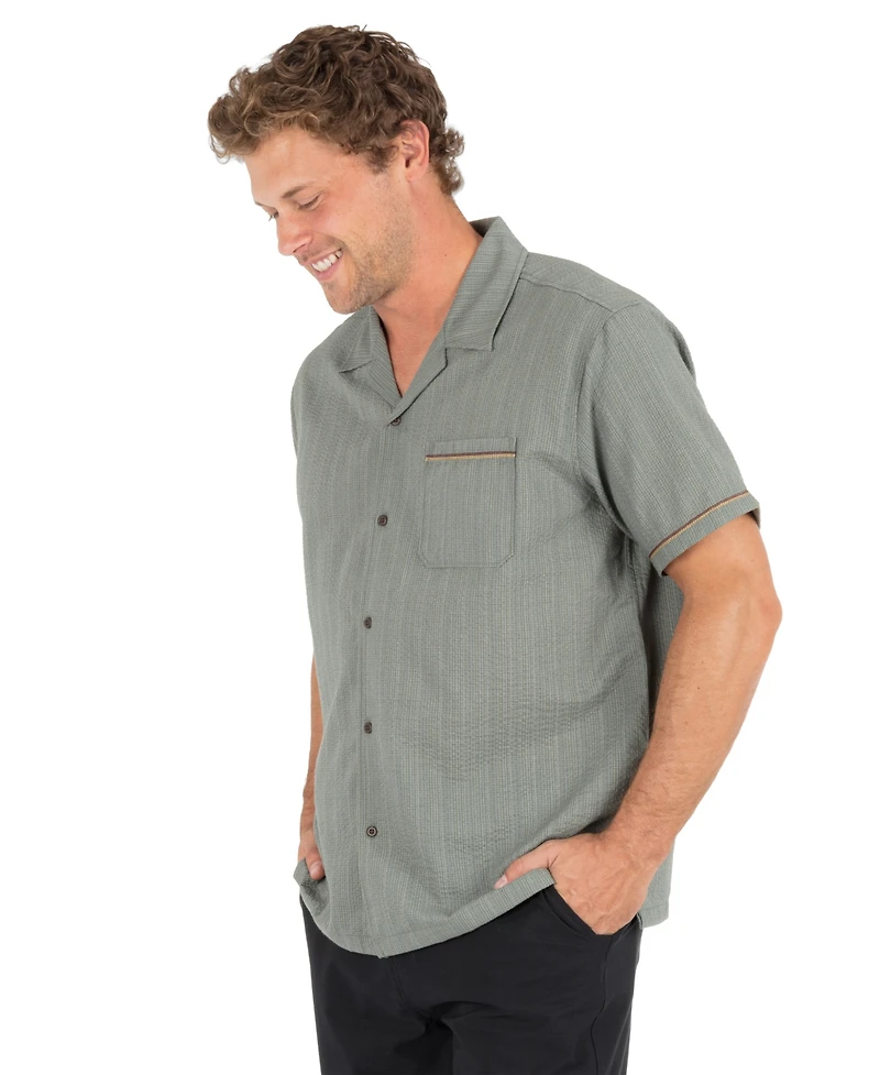 Hurley Men's Camp Collared Short-Sleeve Shirt
