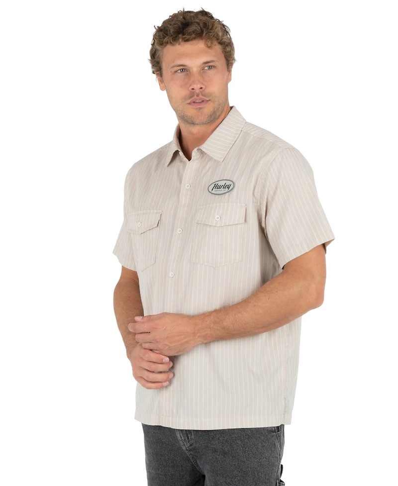 Hurley Men's Diesel Short-Sleeve Button Down Shirt