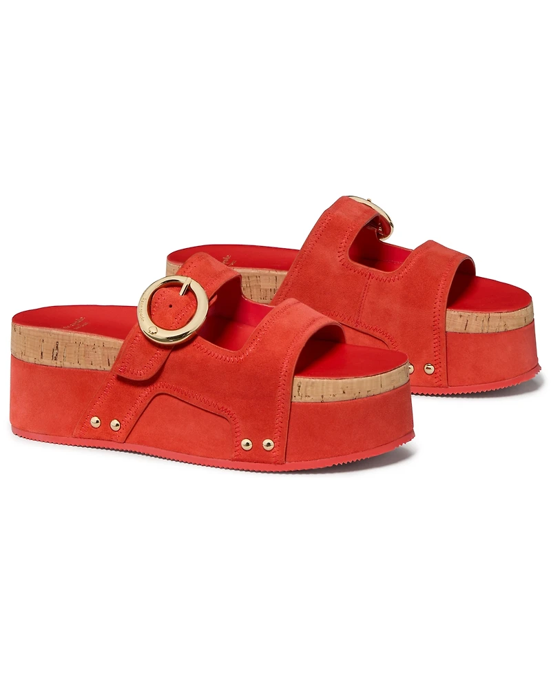 kate spade new york Women's Halo Platform Footbed Sandals