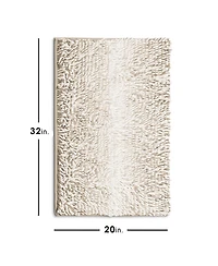Ultra-Soft Chenille Bath Rug, Quick-Dry, Machine-Washable, Non-Slip Pvc Backing