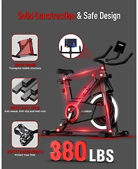 Harison Adjustable Magnetic Exercise Bike for Home, 380 lbs Capacity with App