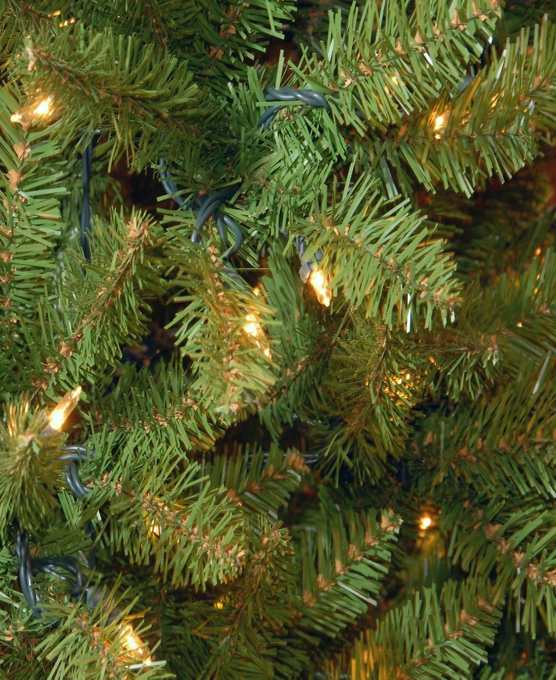 National Tree 14' Kingswood Fir Pencil Tree with 1300 Clear Lights