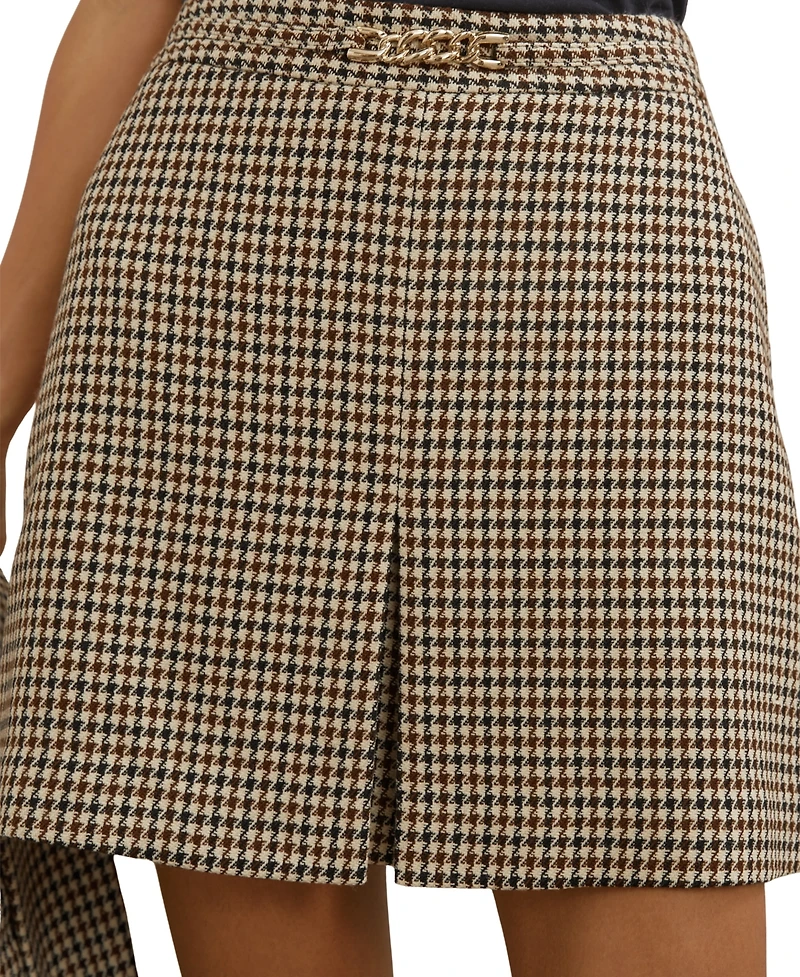 Reiss Women's Wool-Blend Check Mini Skirts