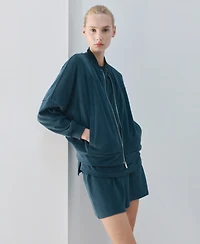 Mango Women's Terry Cotton Cardigan Sweater