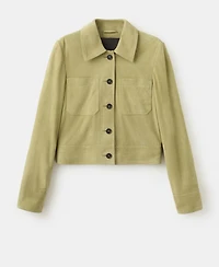 Mango Women's Buttons Suede Jacket
