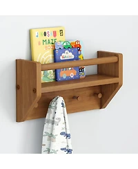 Max and Lily Wall Shelf with Pegs