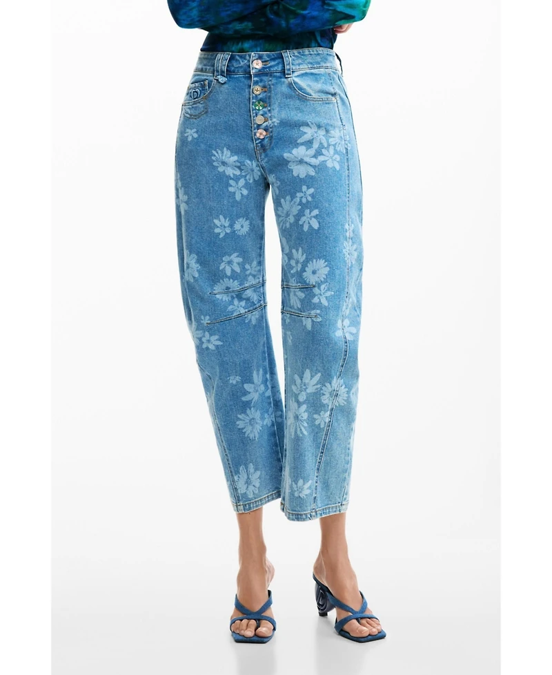 Desigual Women's Floral jeans