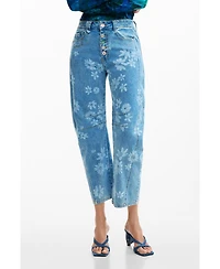 Desigual Women's Floral jeans