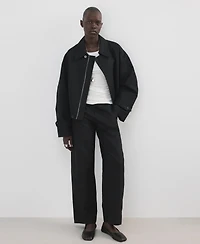 Mango Women's Zipper Cotton Jacket