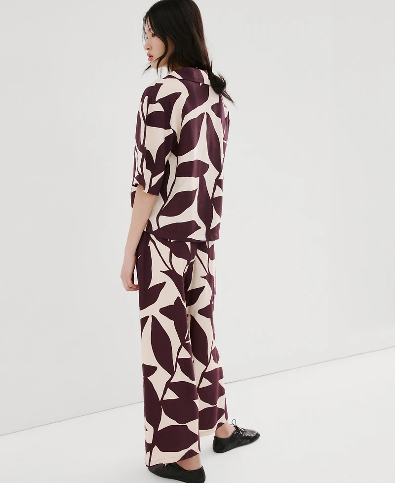Mango Women's Printed Short-Sleeved Shirt
