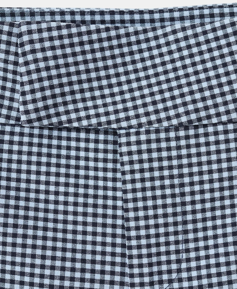 Mango Women's Gingham-Check Cropped Pants