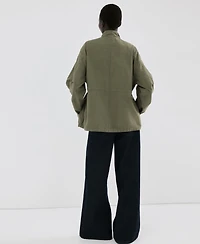 Mango Women's Pockets Cotton Jacket