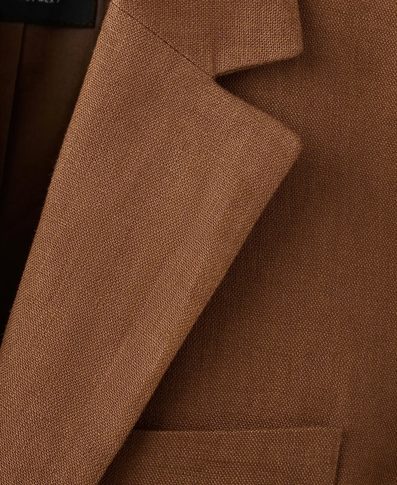 Mango Women's Linen Suit Blazer