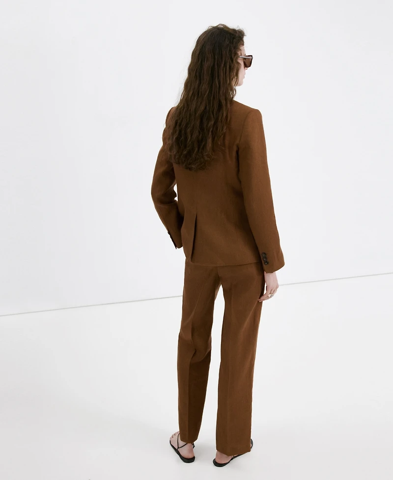 Mango Women's Linen Suit Pants