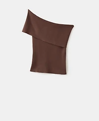 Mango Women's Strapless Knitted Top