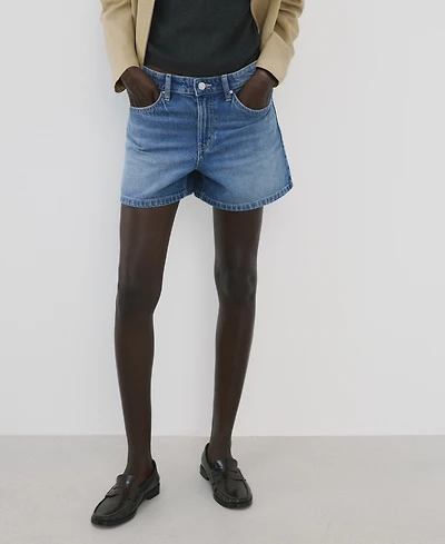 Mango Women's Straight Denim Shorts