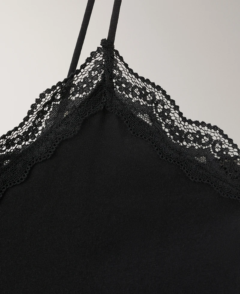 Mango Women's Lace Details Nightgown