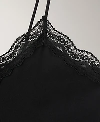 Mango Women's Lace Details Nightgown